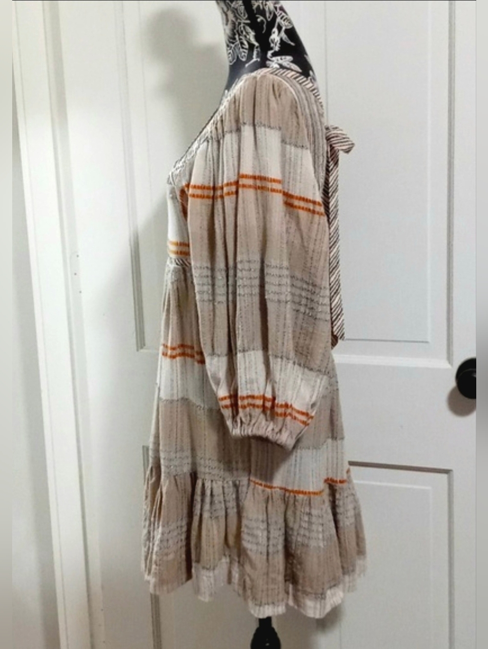 🆕️ 🧡Free People🧡 - Cozy Striped Mini Dress - Picture 7 of 16